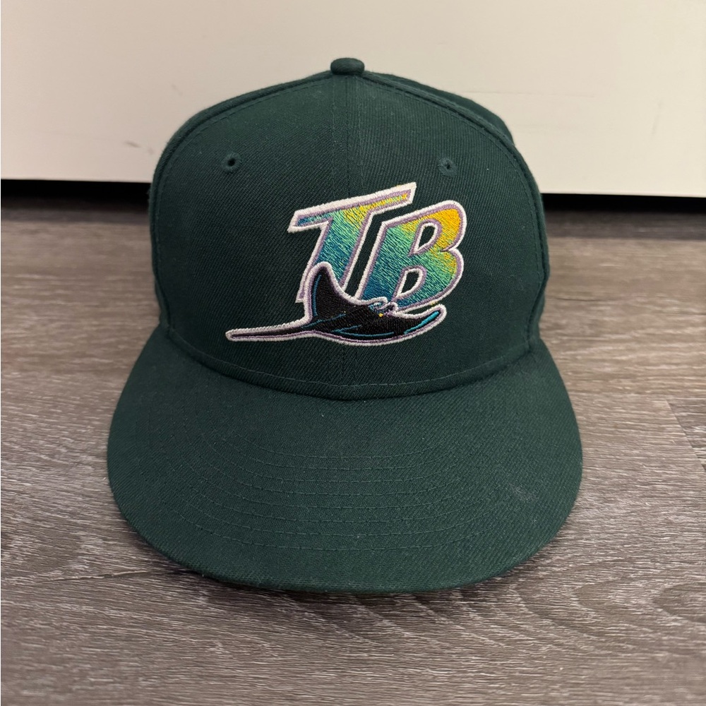 Tampa Bay Rays New Era MLB Custom Green Baseball Hat 7 1/4 Cap